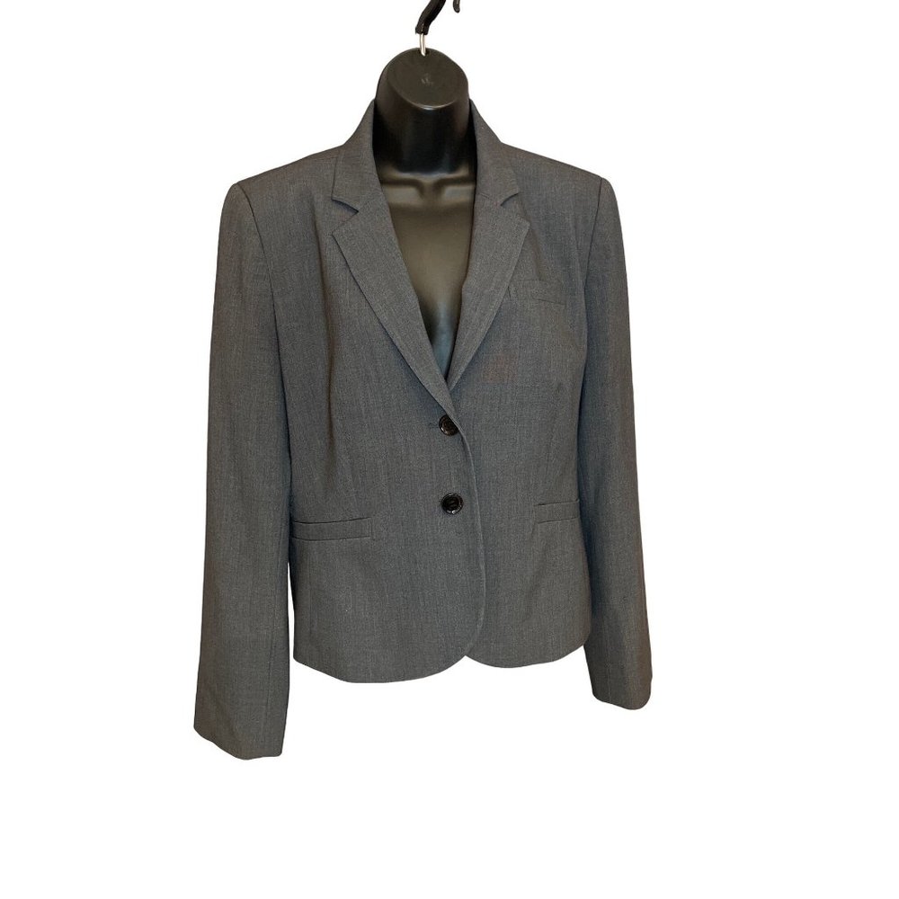 Calvin Klein Gray 2 Button Blazer Sz 14